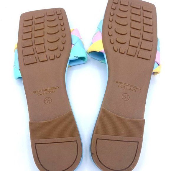 LILIANA TRESHA-1 SLIDES SANDALS MULTIPLE SIZE 8.5 EASTER COLORS - Picture 4 of 4